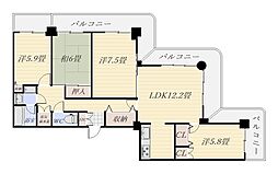 ストークマンション鹿児島 4LDKの間取図画像