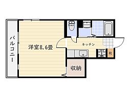 プログレス 1Kの間取図画像