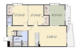 どりーむ綾 3LDKの間取図画像