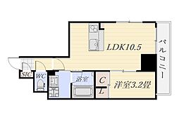 Ddesignまちの杜 1LDKの間取図画像