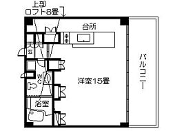 eterrace ワンルームの間取図画像