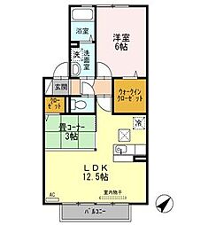 Ｃａｓａ　Ｆｅｌｉｃｅ 2階1LDKの間取り