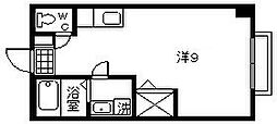 コーポマリン ワンルームの間取図画像