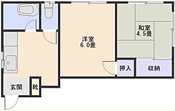 スペースA 2Kの間取図画像