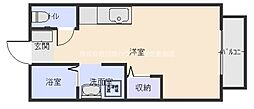 コーポマリン ワンルームの間取図画像