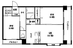 フォレスト中山 2LDKの間取図画像