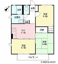 アリス 3DKの間取図画像