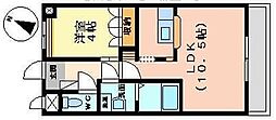サンガーデンエム 1LDKの間取図画像