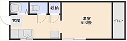 グリーンハイムN 1Kの間取図画像