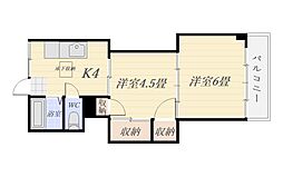 鹿児島実業高等学校剣道部寮 2Kの間取図画像