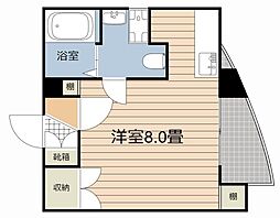 サンロード大内田 ワンルームの間取図画像