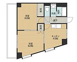 ヨーロピア高麗 2Kの間取図画像