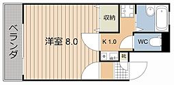 ライブARATA 1Kの間取図画像