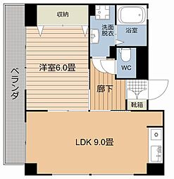 ライブARATA 1LDKの間取図画像