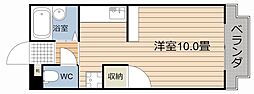 旭ビル ワンルームの間取図画像