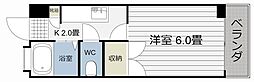 吉永ビル 1Kの間取図画像