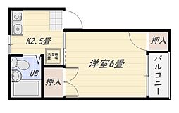 coconBLDdouz 1Kの間取図画像