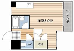 エントピア牧元 ワンルームの間取図画像