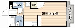 旭ビル ワンルームの間取図画像