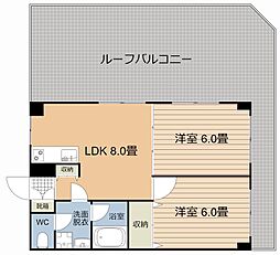アヴェニールK 2LDKの間取図画像