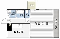 ヴィヴレ騎射場 1Kの間取図画像