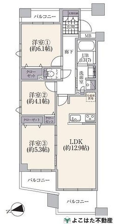 シンプルで実用性のある間取りプランを採用、家具の配置も考えやすく、どんな家族構成やライフスタイルにも適応しやすいです。