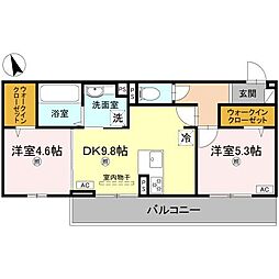 間取図画像 2DK