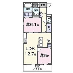 間取図画像 2LDK