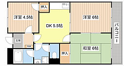 TwinAvenueB棟 3DKの間取図画像
