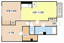 間取図画像 1SLDK