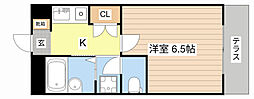 バローゼ 1Kの間取図画像