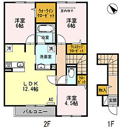 ラ・フォンテ 3LDKの間取図画像
