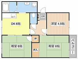 メゾンエトワール 3DKの間取図画像