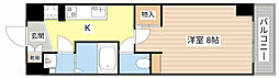 KDXレジデンス南草津 1Kの間取図画像