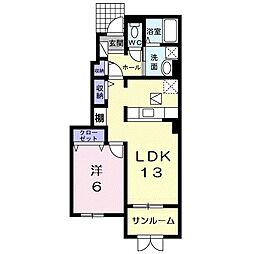 フォレストパーク七番館 1LDKの間取図画像