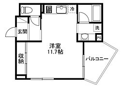 SERENO(セレーノ) ワンルームの間取図画像
