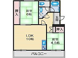 富田団地62棟 5階/504