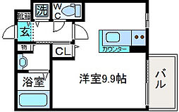 ザガーデンスイート ワンルームの間取図画像