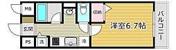 ジュネス京口 1Kの間取図画像