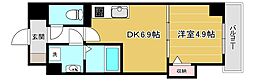 アートMIYATA 1DKの間取図画像