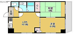 メゾンバレル 2LDKの間取図画像