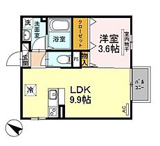 D-HOUSE  ｜ 福岡県北九州市八幡西区楠橋東1丁目（賃貸アパート1LDK・2階・32.30㎡） その2