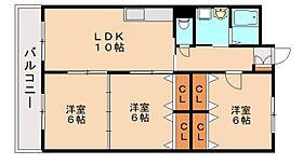 リシェス有田  ｜ 福岡県北九州市八幡西区木屋瀬1丁目（賃貸アパート3LDK・2階・68.00㎡） その2