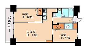 （仮）コンダクトレジデンス陣原  ｜ 福岡県北九州市八幡西区陣原1丁目（賃貸マンション2LDK・8階・47.96㎡） その2