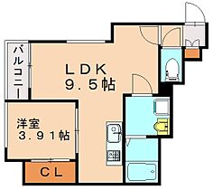 クレシア折尾  ｜ 福岡県北九州市八幡西区折尾4丁目（賃貸アパート1LDK・1階・32.00㎡） その2