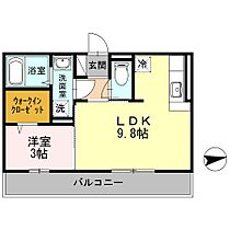 楓  ｜ 福岡県北九州市八幡西区別所町（賃貸アパート1LDK・2階・33.34㎡） その2