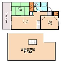 ヴァンヴェールA 2SLDKの間取図画像