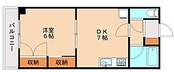 サンリバー葉山 1DKの間取図画像