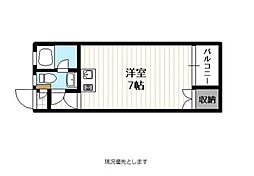 ピサ藤原 ワンルームの間取図画像