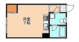 ヴィレッタ本城 ワンルームの間取図画像